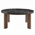 Estella Round Marble Dining Table for 4 by ACME - Image 2