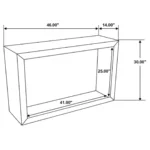 Benton Rectangular Solid Wood Sofa Table Natural By Coaster Furniture - Image 5