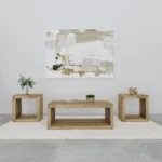 Wood Living Room Table Set