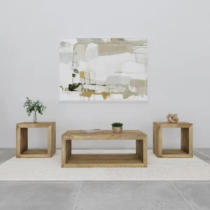 Wood Living Room Table Set
