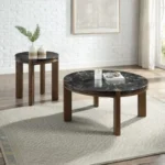Estella Black Marble Coffee Table by ACME - Image 5