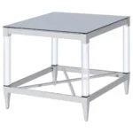 Lindley Square Coffee Table Set Chrome By Coaster Furniture - Image 6