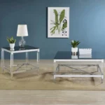 Lindley Tempered Mirror Acrylic Coffee Table By Coaster Furniture - Image 5