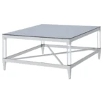 Lindley Tempered Mirror Acrylic Coffee Table By Coaster Furniture - Image 3