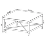 Lindley Tempered Mirror Acrylic Coffee Table By Coaster Furniture - Image 4