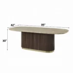 Clayten Marble Dining Table by ACME - Image 4