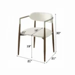Clayten Upholstered Armchair​ Set of 2 by ACME - Image 5