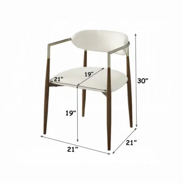 Clayten Upholstered Armchair​ Set of 2 by ACME - Image 5