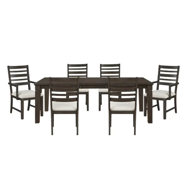 Victoria Espresso Dining Table Set For 6 By Homelegance - Image 2