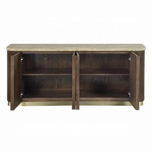 Clayton Oak Buffet Cabinet by ACME - Image 4