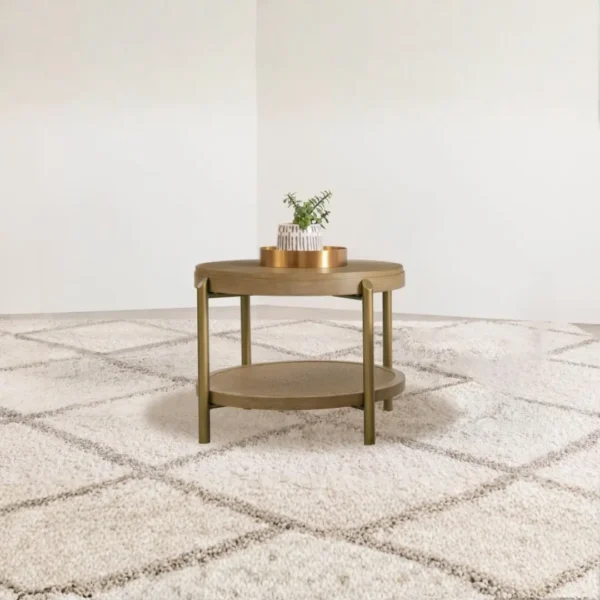 Arini 3-Piece Round Coffee and End Table Sets By Coaster Furniture - Image 6