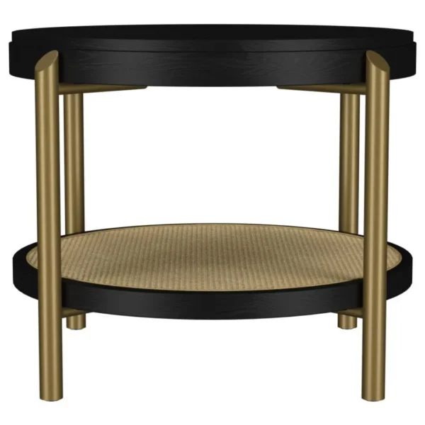 Arini Round End Table with Storage By Coaster Furniture - Image 3