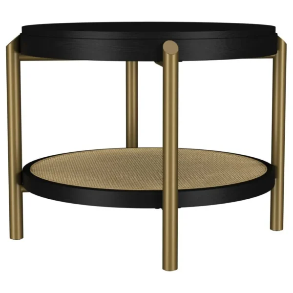 Arini Round End Table with Storage By Coaster Furniture - Image 4