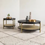 Arini Round Coffee Table with Storage Shelf By Coaster Furniture - Image 8