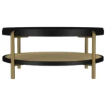 Arini Round Coffee Table with Storage Shelf By Coaster Furniture - Image 4