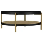 Arini Round Coffee Table with Storage Shelf By Coaster Furniture - Image 5
