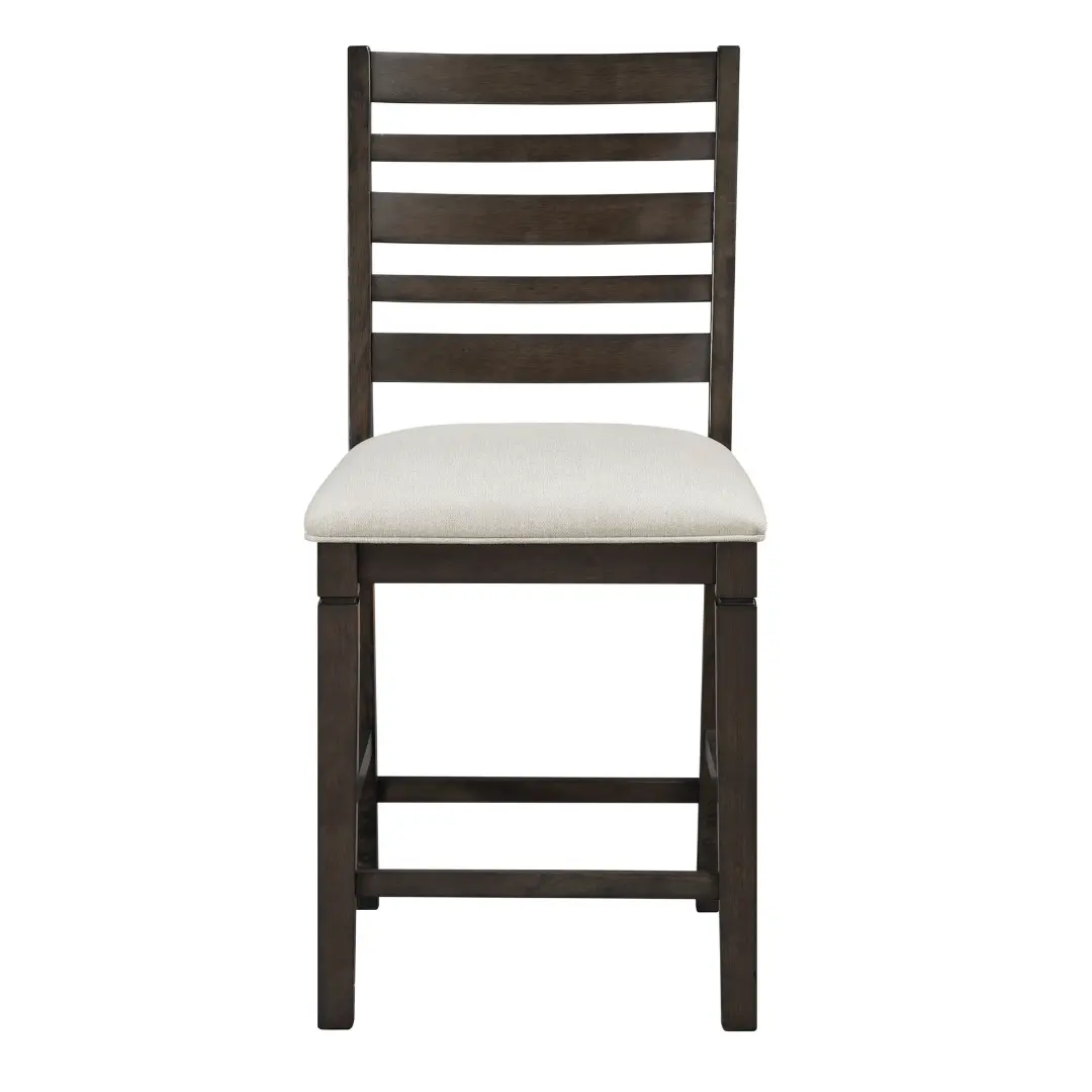 Victoria Espresso Bar Counter High Chair Set Of 2 By Homelegance | U-Trade Furniture Espresso Counter Height Chairs