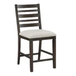 Victoria Espresso Bar Counter High Chair Set Of 2 By Homelegance - Image 3