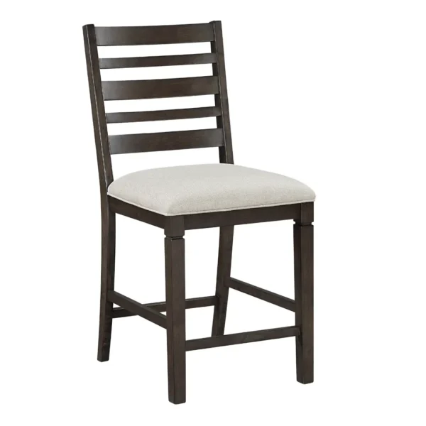 Victoria Espresso Bar Counter High Chair Set Of 2 By Homelegance - Image 3