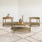 Arini 3-Piece Round Coffee and End Table Sets By Coaster Furniture - Image 2