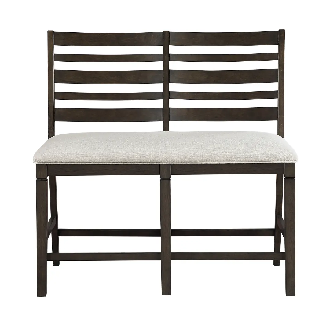 Victoria Espresso counter height chair with back By Homelegance | U-Trade Furniture Counter Height Chair With Back