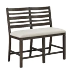 Victoria Espresso counter height chair with back By Homelegance - Image 2