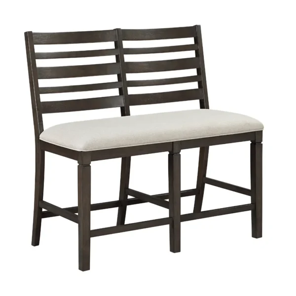 Victoria Espresso counter height chair with back By Homelegance - Image 2