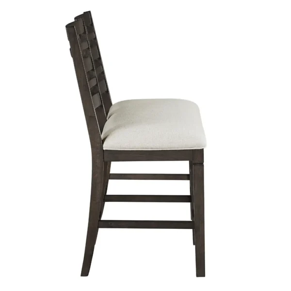 Victoria Espresso counter height chair with back By Homelegance - Image 4