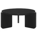Cordova Black Coffee Table Round By Coaster Furniture - Image 2
