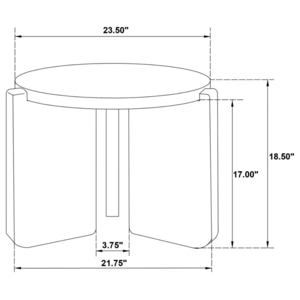 Cordova 3-Piece Black Coffee Table Set By Coaster Furniture - Image 10