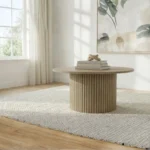 Round Pedestal Coffee Table