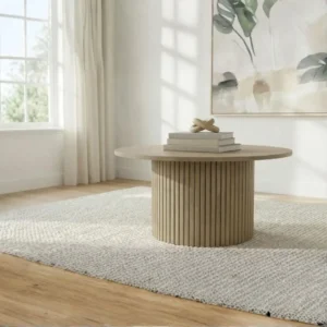 Round Pedestal Coffee Table