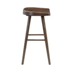 Oliver Brown Pub wood stool chair Set Of 2 By Homelegance - Image 5