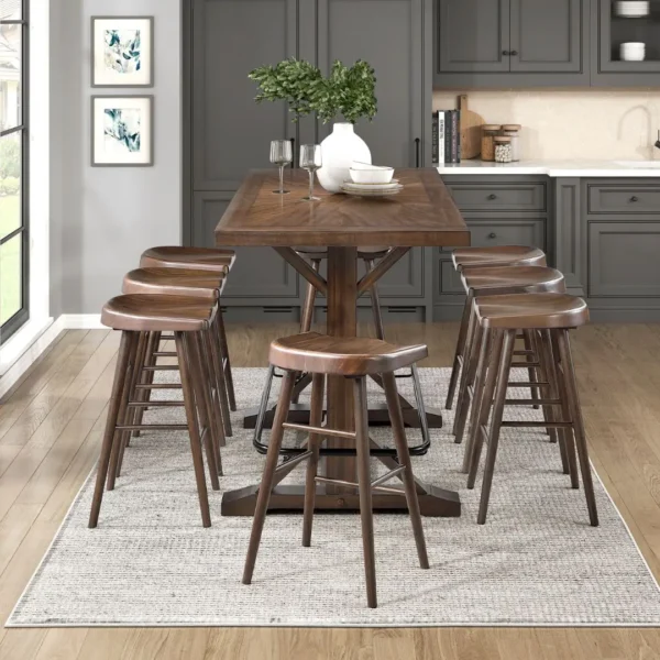 Oliver Brown Counter Height Bar Table By Homelegance - Image 6