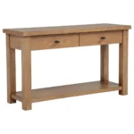 Beasley 2-Drawer Rustic Wood Console Table By Coaster Furniture - Image 2