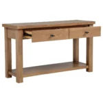 Beasley 2-Drawer Rustic Wood Console Table By Coaster Furniture - Image 3