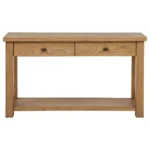 Beasley 2-Drawer Rustic Wood Console Table By Coaster Furniture - Image 4