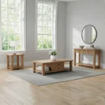 Beasley Rustic Coffee Table with Storage By Coaster Furniture - Image 9