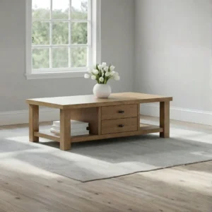 Rustic Coffee Table with Storage
