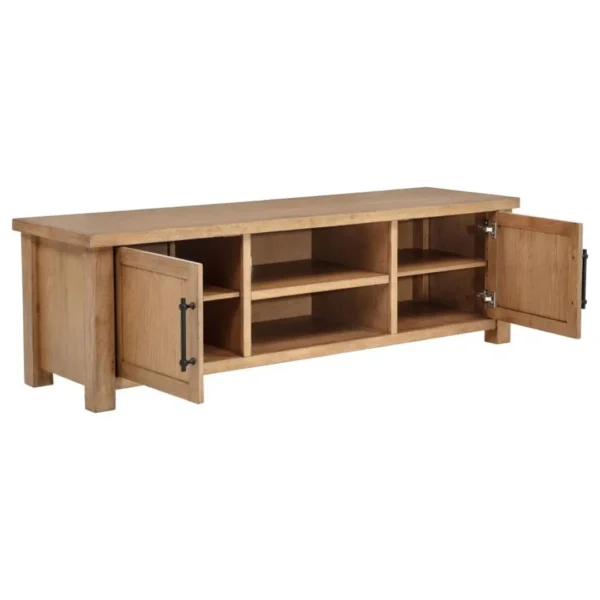 Beasley 2-Door 71-Inch Rustic TV Console By Coaster Furniture - Image 4