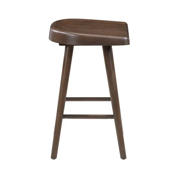 Oliver Brown Counter Height Stool Chair Wood Set Of 2 By Homelegance - Image 3