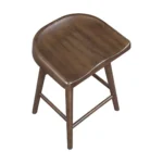 Oliver Brown Counter Height Stool Chair Wood Set Of 2 By Homelegance - Image 2