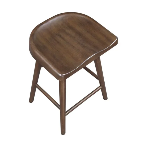 Oliver Brown Counter Height Stool Chair Wood Set Of 2 By Homelegance - Image 2