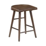 Oliver Brown Counter Height Stool Chair Wood Set Of 2 By Homelegance - Image 4