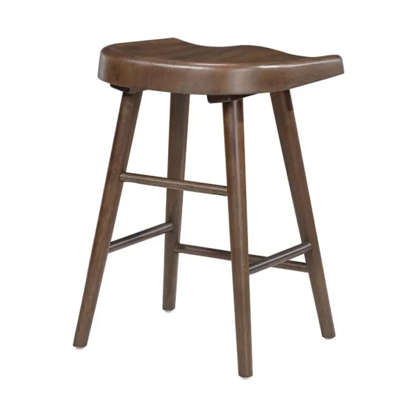 Oliver Brown Counter Height Stool Chair Wood Set Of 2 By Homelegance - Image 6