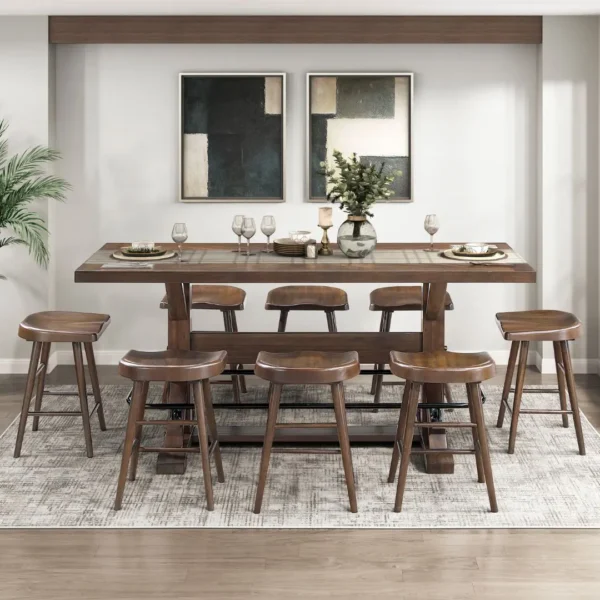 Wood Counter Height Dining Set