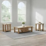 Wood Coffee Table Set