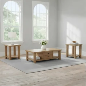 Wood Coffee Table Set