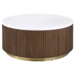 Jason Round Marble Top Coffee Table By Coaster Furniture - Image 4