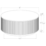 Jason Round Marble Top Coffee Table By Coaster Furniture - Image 7
